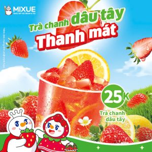 trà chanh dâu tây